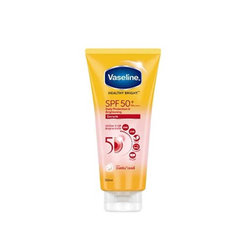 Serum chống nắng cơ thể Vaseline 50x bảo vệ da với SPF 50+ PA++++ giúp da sáng hơn gấp 2X 300ml