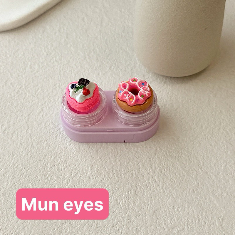 Khay charm đựng lens bánh donut trái cây