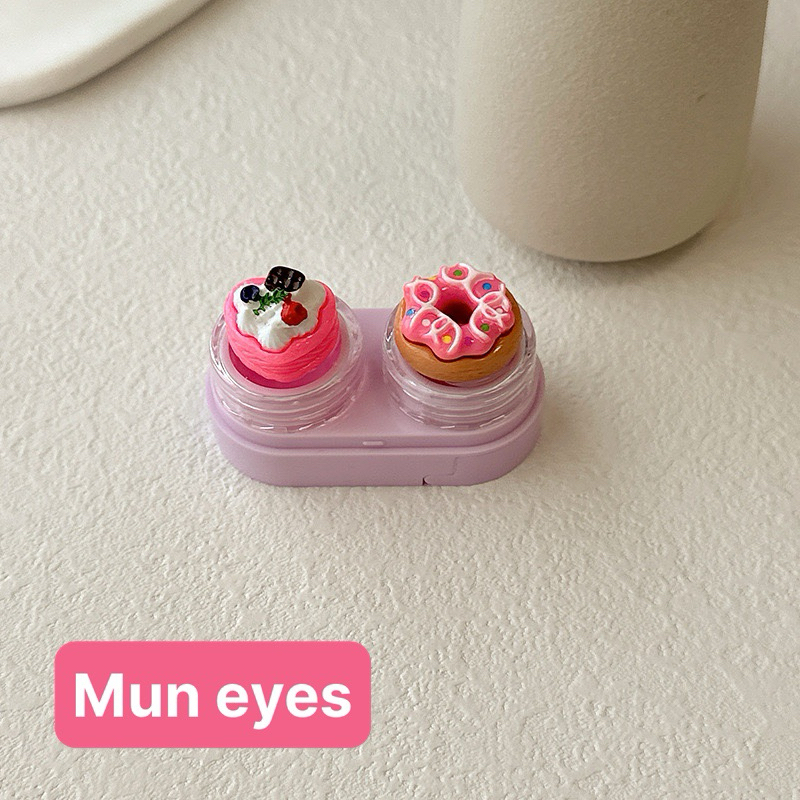 Khay charm đựng lens bánh donut trái cây
