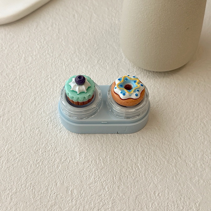 Khay charm đựng lens bánh donut trái cây