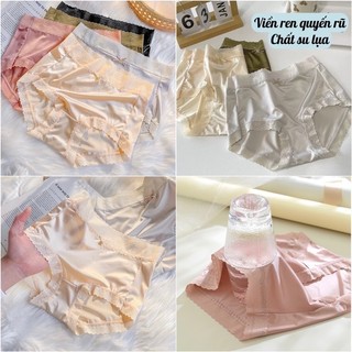 Combo 5 Quần Lót Su Lụa Viền Ren, Cạp Cao Gen Bụng Tàng Hình