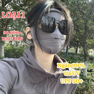 Khẩu Trang Ninjia Toàn Mặt Chống 99% Tia UV, Hai Lớp Chống Nắng UPF 50+, Dây Điều Chỉnh, Giặt Được