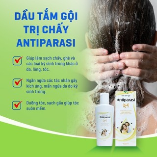 Dầu Gội Diệt Chí Antiparasi 3in1 100ml | Cho Bé Và Người Lớn - Sạch Chấy Giảm Ngứa Da Đầu Thảo Dược