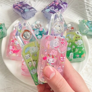 Dao cà rốt mini, dao cà rốt gấu dâu, dao cà rốt 3D, đồ chơi phát sáng có đèn led hoạt hình dễ thương