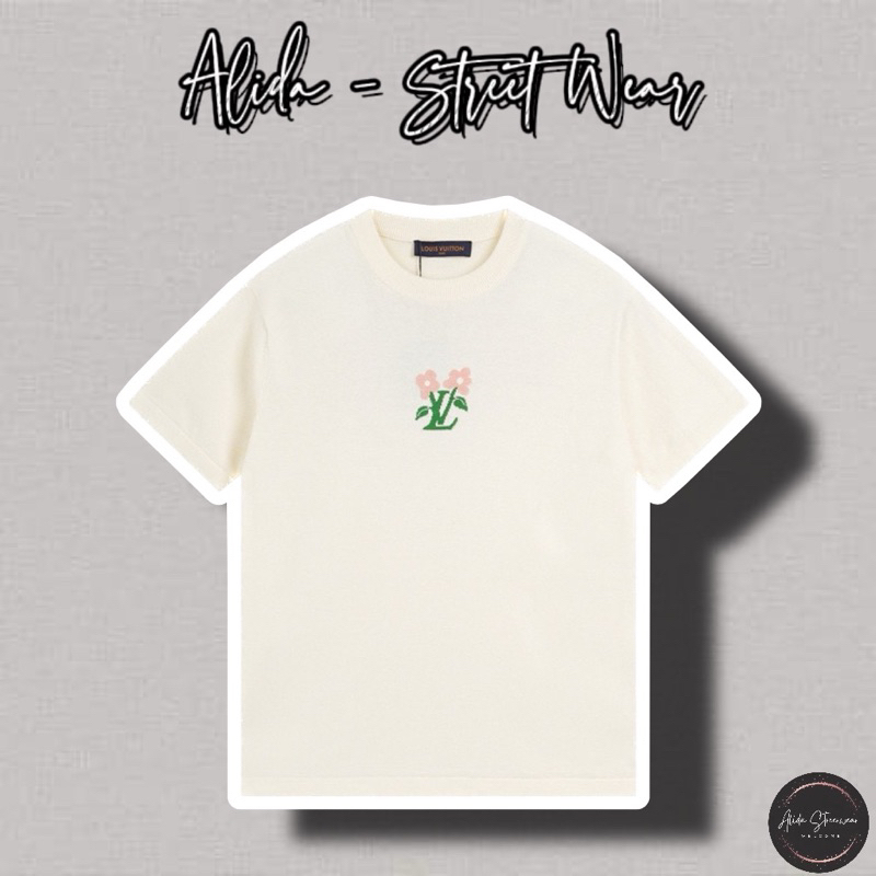⚡️[Hight Quality] Áo Phông Len L. V Full Box Tyler T-Shirt Điểm Nhấn Logo Flowers Dệt Kim Cao Cấp - Qccc Hottrend Nam Nữ