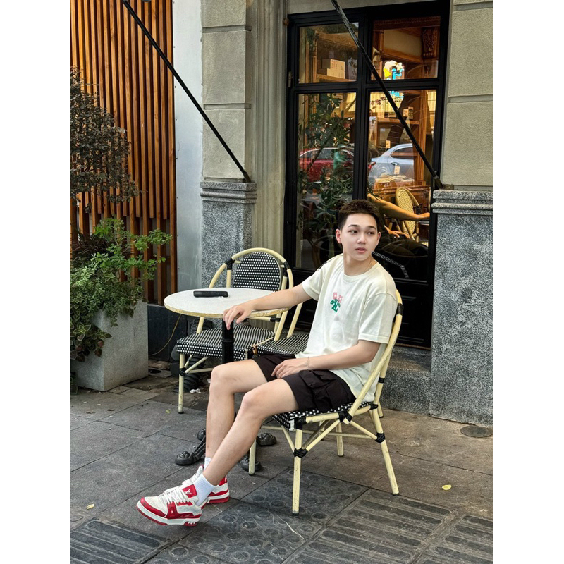 ⚡️[Hight Quality] Áo Phông Len L. V Full Box Tyler T-Shirt Điểm Nhấn Logo Flowers Dệt Kim Cao Cấp - Qccc Hottrend Nam Nữ