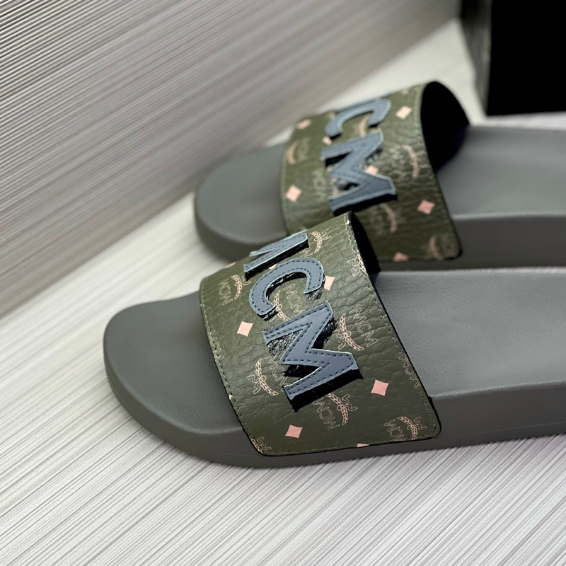 ⚡️[Hight Quality] Dép Lê Quai Ngang M..M Visetos Rubber Slides - Điếm Nhấn Logo Thêu Cao Cấp - Full Box Nam Nữ Qccc