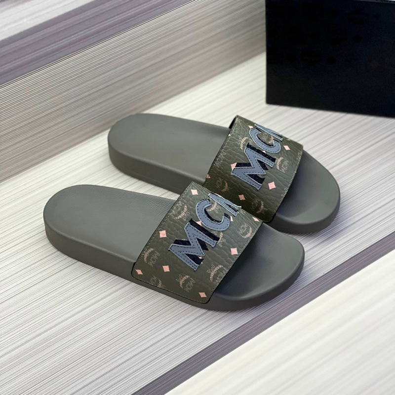 ⚡️[Hight Quality] Dép Lê Quai Ngang M..M Visetos Rubber Slides - Điếm Nhấn Logo Thêu Cao Cấp - Full Box Nam Nữ Qccc