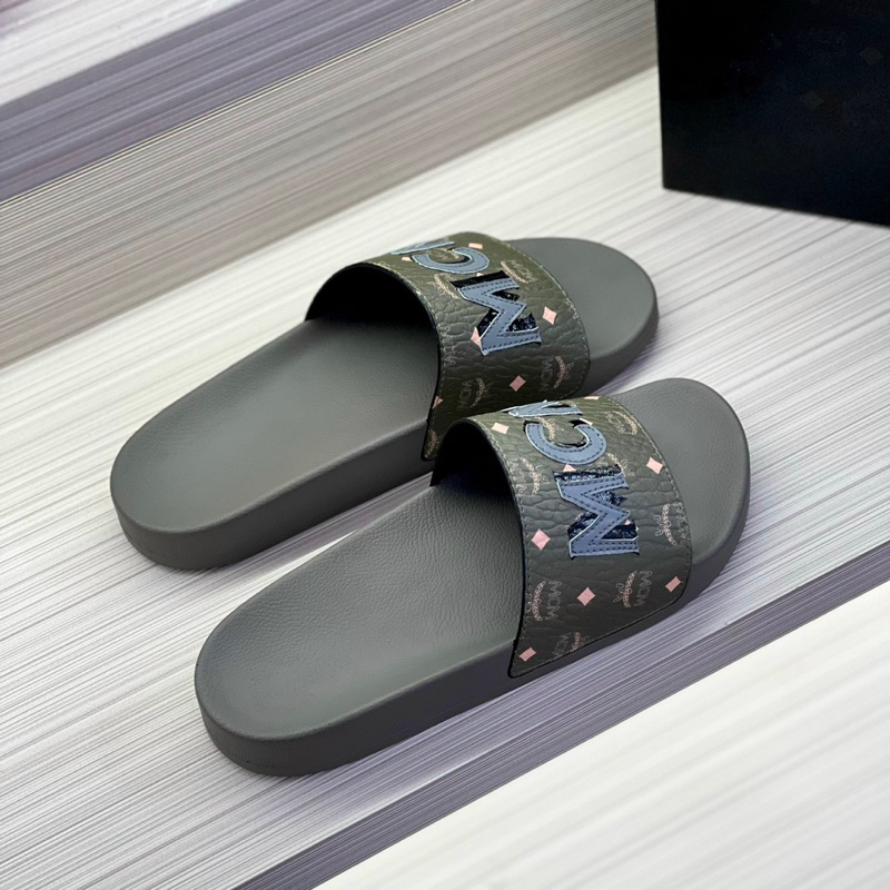 ⚡️[Hight Quality] Dép Lê Quai Ngang M..M Visetos Rubber Slides - Điếm Nhấn Logo Thêu Cao Cấp - Full Box Nam Nữ Qccc
