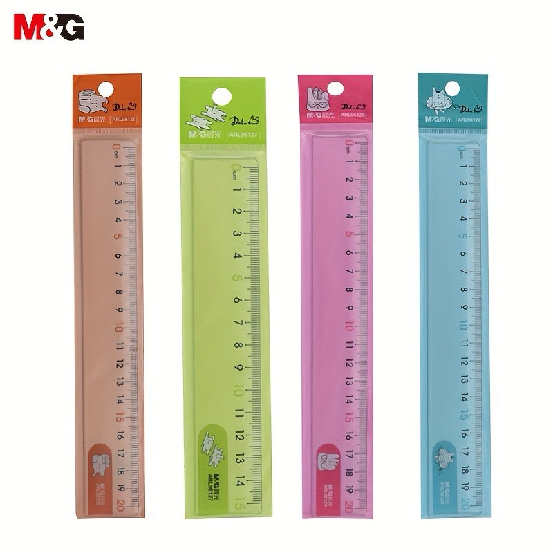 Product image Thước kẻ nhựa cứng trong suốt mica 15/20 cm Cao Cấp M&G 1