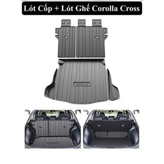 Lót Cốp Toyota Corolla Cross  Hàng Loại Dày Chất Liệu Nhựa TPE Cao Cấp