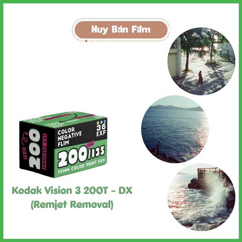 Film cinéma couleur KODAK VISION3 200T Format Super 8 - Longueur 15,25m