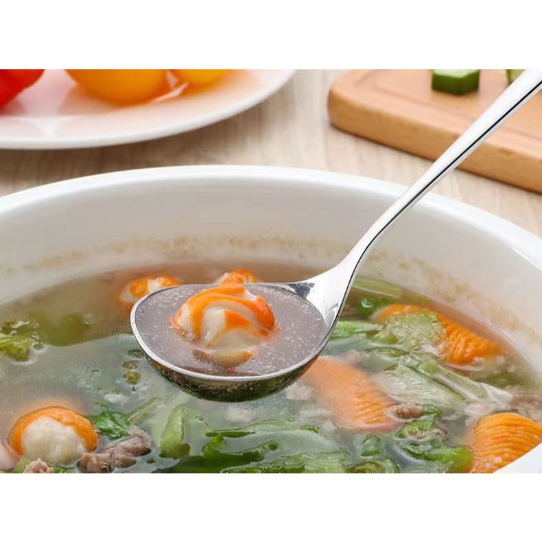 (muôi hàn) Muông múc canh súp lòng sâu loại nhỏ hàn quốc inox 304 cán ...
