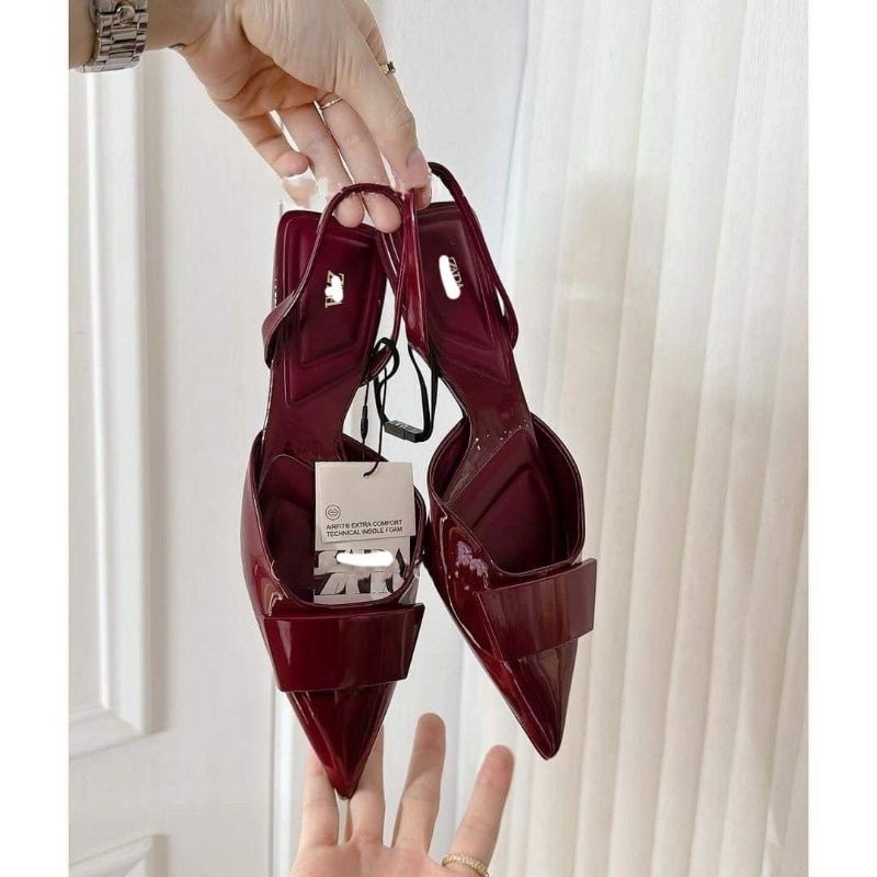 (BomoHouse) Giày bệt sandals mũi nhọn ZR* fulltag - dư xịn (36-38).