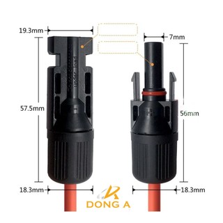 Ảnh 4 – Jack nối ượng mặt trời MC4-1000V, 1500V rắc nối, cút nối kết nối tấm năng lượng mặt trời chuyên dụng chống nước loại tốt