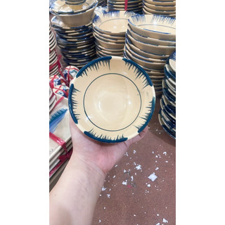 Chén Ăn Cơm Phết Xanh Lá Già Nam Bộ Size 12cm - Hàng Đẹp Không Chấm Chân - Gốm Xưa Cho Người Hoài Niệm - Gốm Lái Thiêu