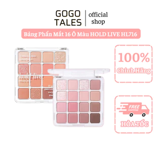 [HOT DOUYIN] Bảng Phấn Mắt 16 Ô Màu HOLD LIVE HL716 Sunset Magic Eyeshadow Tray Bền Màu GOGOTALESVN