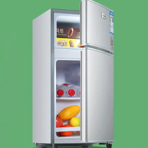Tủ lạnh mini, tủ lạnh 2 cánh làm lạnh nhanh ngăn đá và ngăn lạnh giữ đồ luôn tươi mới, siêu nhỏ gọn tiết kiệm điện