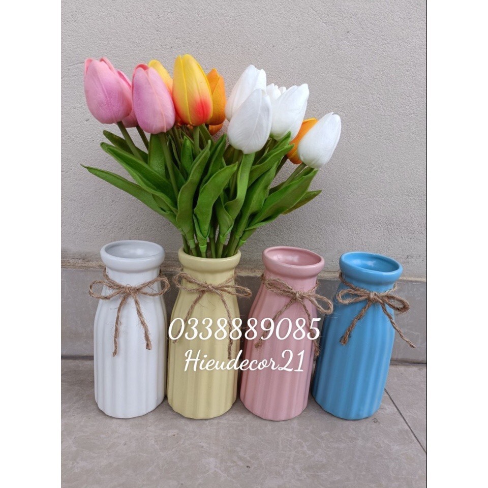 Lọ hoa gốm sứ men lạnh đủ màu - Lọ cắm hoa gốm sứ Bát Tràng siêu xinh