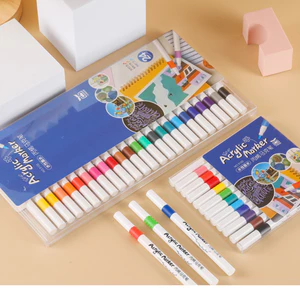 Bút màu marker acrylic sơn đánh dấu bộ 60 đầu nhọn chống thấm nước không bị nhòe vẽ lên được nhiều Thứ