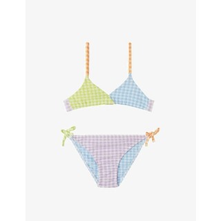 Lẻ áo, quần bơi, bikini đi biển cho bé vải kẻ caro hàng xuất khẩu
