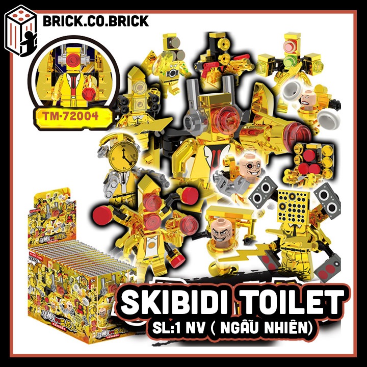 Skibidi Toilet Mô Hình Lắp Ráp Toilet Man Series Super Titan TV Man Mô ...