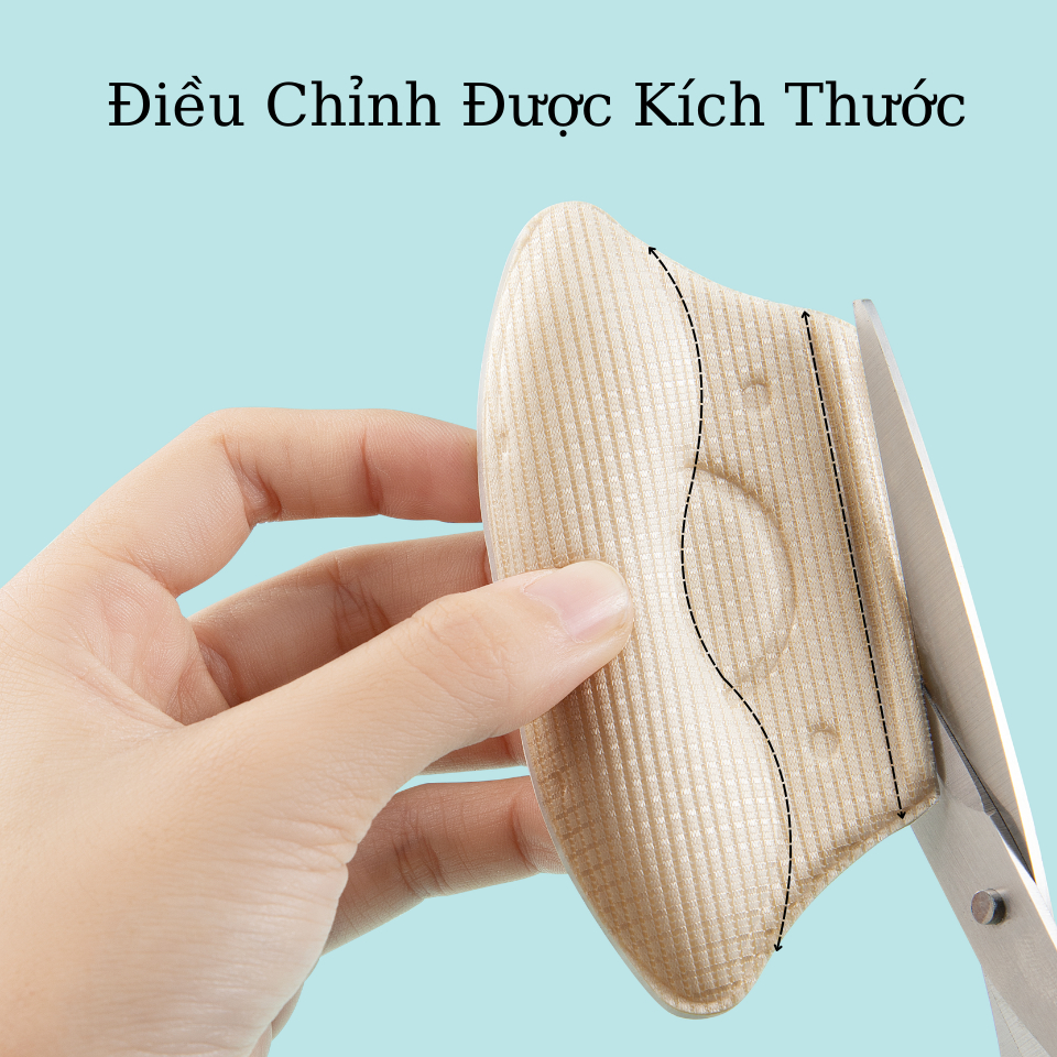 Ảnh Miếng Dán Lót Gót Giày Điều Chỉnh Kích Cỡ MINSU M5511 Thu Nhỏ Cho Giày Lớn, Chống Trượt và Ma Sát Gót Chân 3