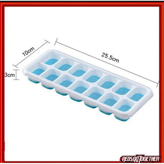 T&T0066 Khay làm đá silicon 14 ô có nắp đậy tránh bị mùi tủ lạnh an toàn đa năng