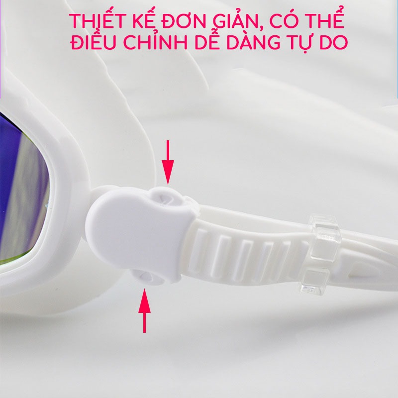 Kính bơi SPORTY 2100 góc nhìn 180 độ cản tia UV, sương mờ dành cho người lớn và trẻ em từ 8 tuổi