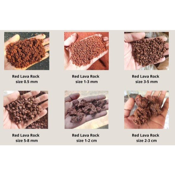 Nguyên bao 25kg đá lava nham thạch đỏ/ đen, lọc nước bể cá, làm nền bể, trồng cây, trải sân vườn... đủ kích cỡ