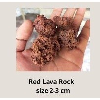 Nguyên bao 25kg đá lava nham thạch đỏ/ đen, lọc nước bể cá, làm nền bể, trồng cây, trải sân vườn... đủ kích cỡ