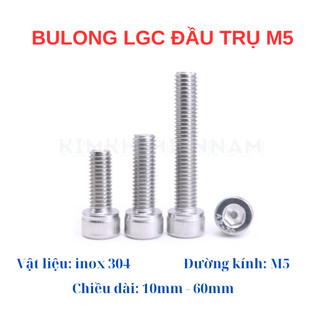 Ốc - Bulong Lục Giác Inox 304 M5 (5mm)