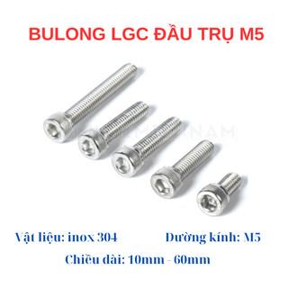 Ốc - Bulong Lục Giác Inox 304 M5 (5mm)