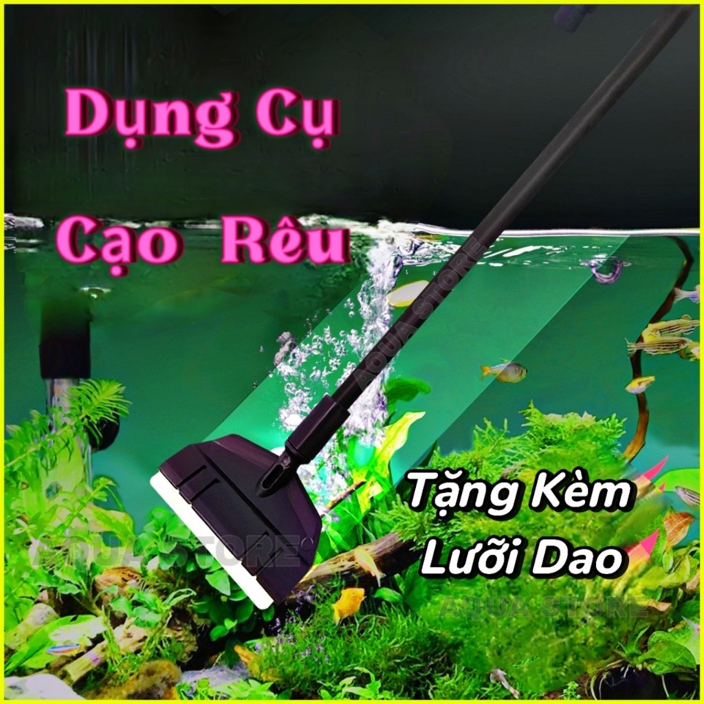 Dụng cụ Cạo Rêu bể cá có tặng kèm lưỡi dao | Shopee Việt Nam
