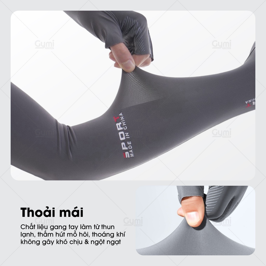 [1 Đôi] Găng Tay Chống Nắng Hở 3 Ngón, 5 Ngón Nam Nữ Dài - Xỏ Ngón Chống Tia UV Mùa Hè Chống Trượt - GangTayChongNang01