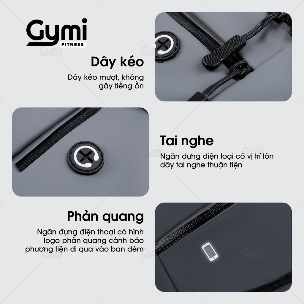Túi Bao Tử - Túi Chạy Bộ, Đeo Bụng, Đeo Hông Tròn Chống Thấm Nước 5 Màu Sắc - Có Kèm Ngăn Đựng Nước - TĐE05-Tron