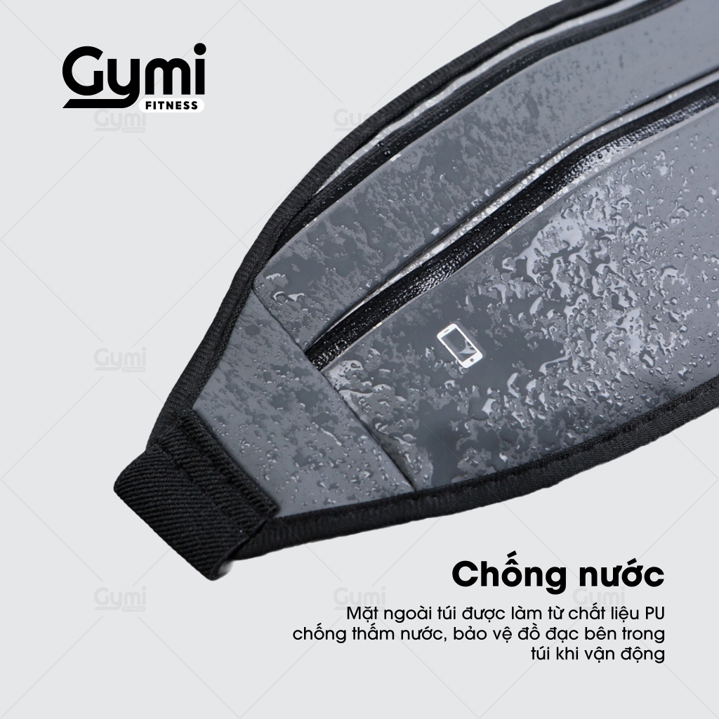 Túi Bao Tử - Túi Chạy Bộ, Đeo Bụng, Đeo Hông Tròn Chống Thấm Nước 5 Màu Sắc - Có Kèm Ngăn Đựng Nước - TĐE05-Tron