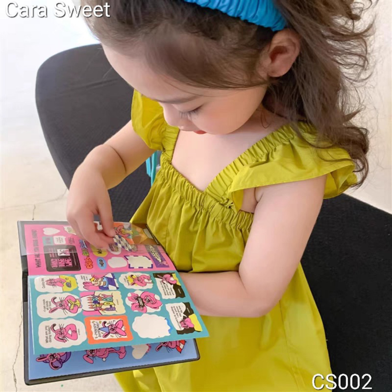 Jumpsuit Bé Gái Sát Nách Cánh Tiên CS002 Mặc Hè Thoáng Mát Size 4-7T (18-28kg)