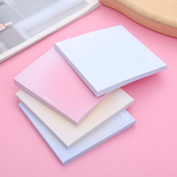 Set 50 tờ giấy ghi chú mini, giấy note hình vuông nhiều màu loại chất ...