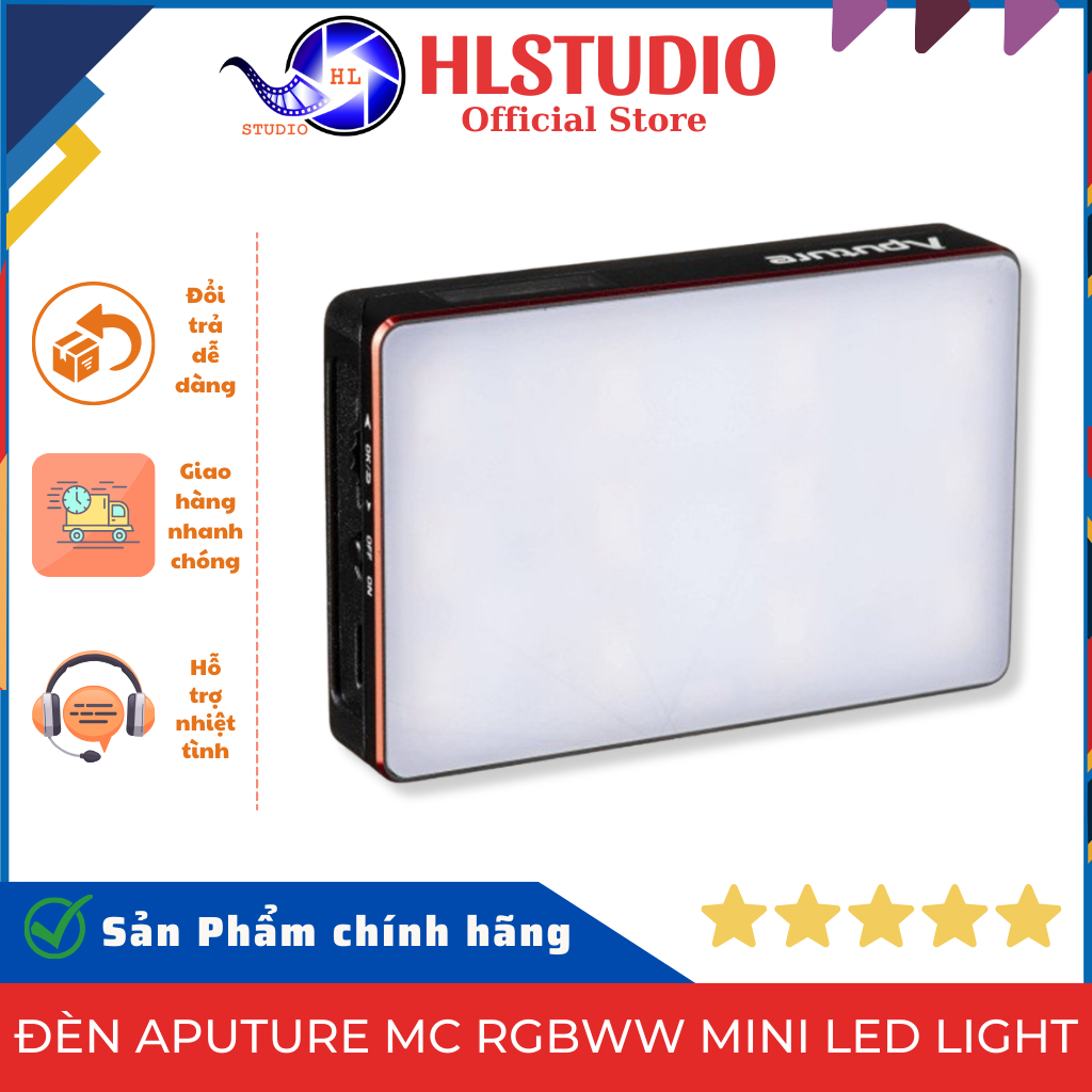 Đèn LED Mini Aputure MC RGBWW - Dòng M - Nhiệt Độ Màu Đa Dạng, Pin Bền ...