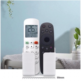 T&T0069 Kệ dán tường để remote,đồ đung,giá đỡ điện thoại có móc treo giữ dây điện