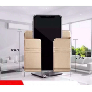 T&T0069 Kệ dán tường để remote,đồ đung,giá đỡ điện thoại có móc treo giữ dây điện