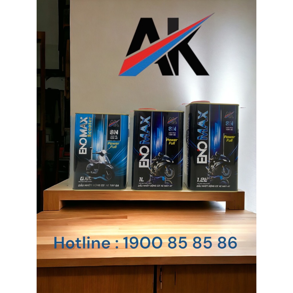 DẦU NHỚT AK LUBE ENOMAX SCOOTER 10W40 SN – 0.8L