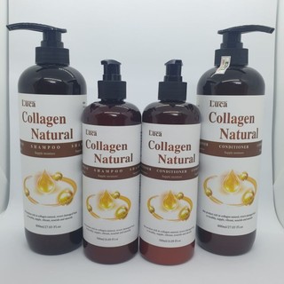 Gội Xả phục hồi dưỡng ẩm Natural Collagen Luca 120ml - 500ml - 800ml