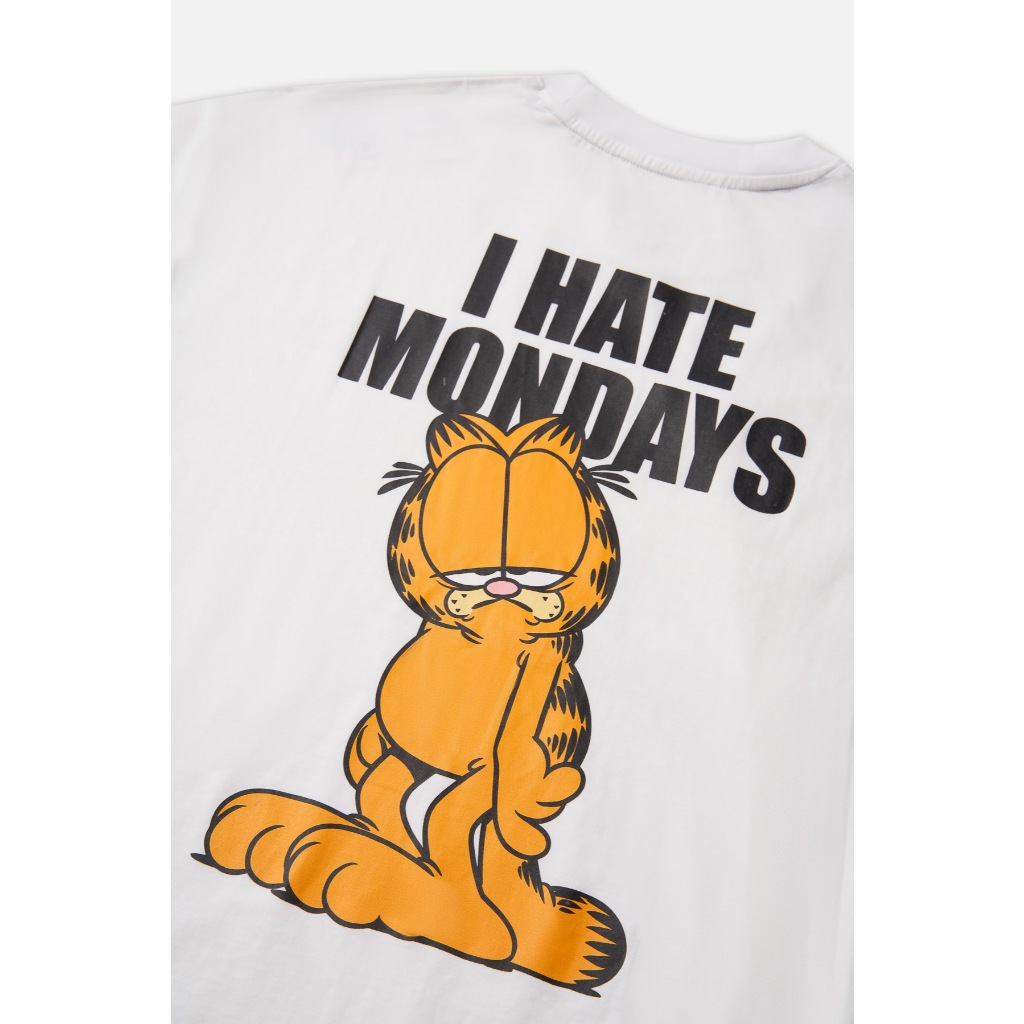 Ảnh Áo Thun BOO Unisex Oversized In Hình Mèo Garfield I Hate Mondays 1