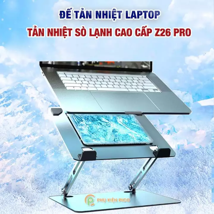 Quạt tản nhiệt Laptop máy tính bảng Z26 Pro sò lạnh - Đế tản nhiệt máy tính - Giá đỡ Surface book pro