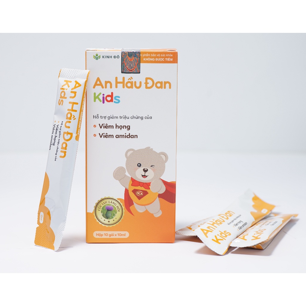 Ảnh AHĐK - Siro Ho An Hầu Đan Kids – Dành Cho Trẻ Bị Viêm Họng, Amidan (10 ống x 10ml) 3