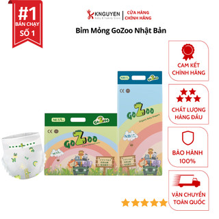 (Giá Tốt )Tã/ bỉm Gozoo cao cấp Nhật Bản NB52/S44/M40/M38/L36/XL34/2XL32/3XL30