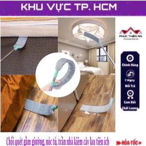 Chổi quét gầm giường, nóc tủ, trần nhà, khe hẹp kiêm cây lau nhà - tiện dụng, siêu bên