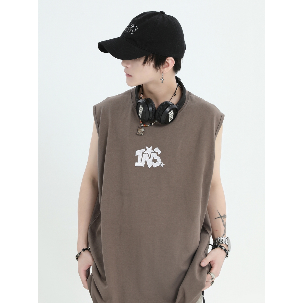 Áo Ba Lỗ Unisex Tank Top In Họa Tiết INS-STAR REDLABEL Áo Ba Lỗ Sát Nách Nam Nữ Cotton Cá Tính TT32